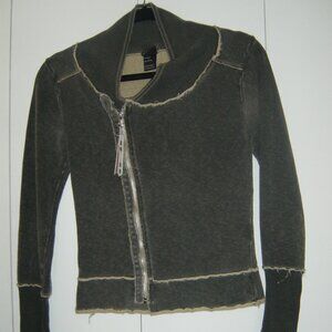 Diesel Grey Zipped Top (Size: Small) GUC